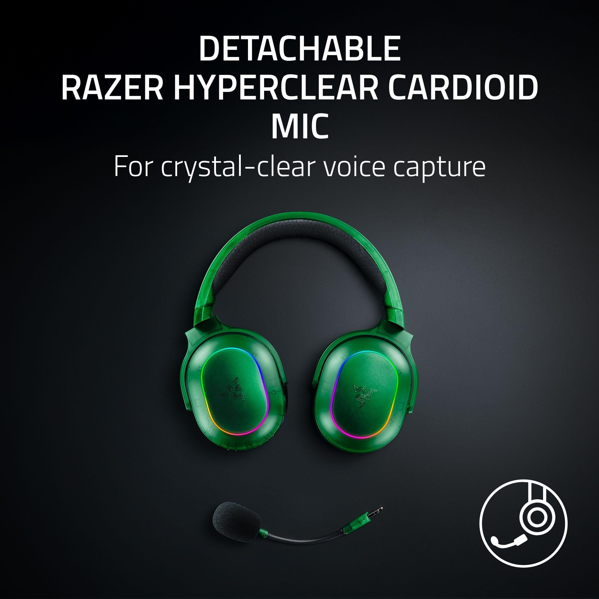 ヘッドホン Razer BARRACUDA X CHROMA Phantom Green Razer Barracuda X Chroma Phantom Green Edition | Amazon.com.br